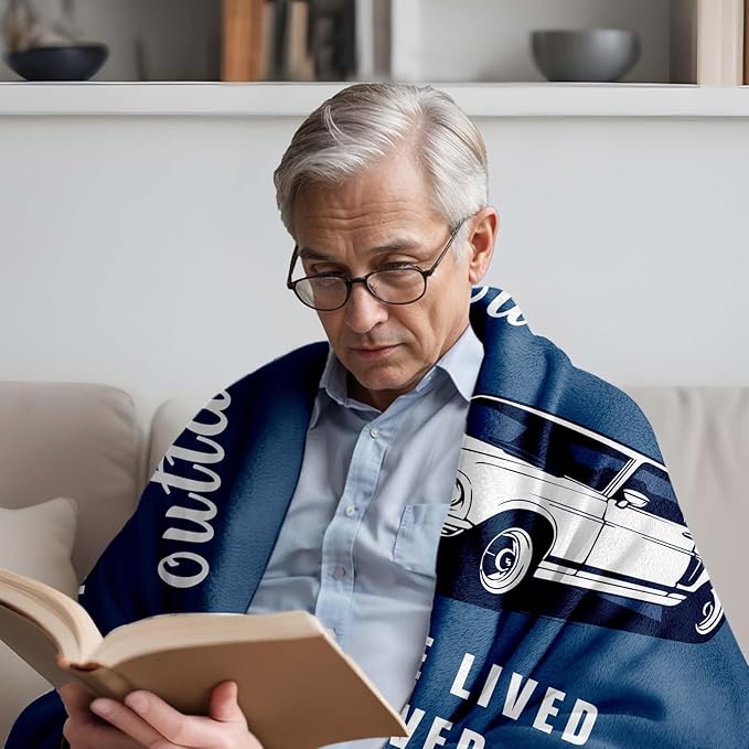 New Beginning Gifts for Men, Soft Flannel Blanket, Funny New Job Home Farewell Leaving Gifts for Coworker Boss Men, Retirement Gift for Man - 50’’ x 60’’