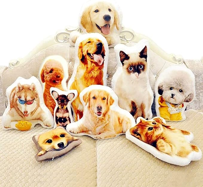 Customized Pillow - Duplex Printing Shape Photo Pillow with Pet, Idol, Face, Throw Pillow - Personalized Photo Gifts (32inches)