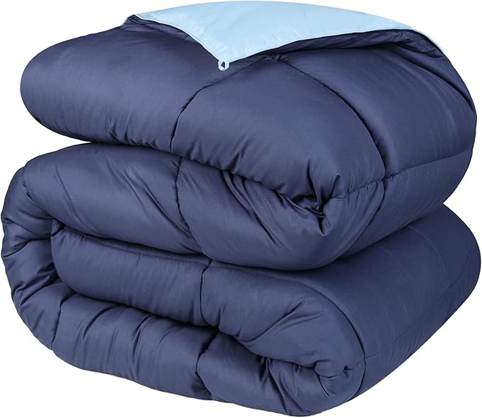 Superior Reversible Down Alternative Comforter, Medium Weight Bedding for All Season Use, Fluffy, Warm, Delicate and Soft Quilt, Bedding Duvet Inserts & Bed Sets, Twin/Twin XL Size, Taupe Chocolate