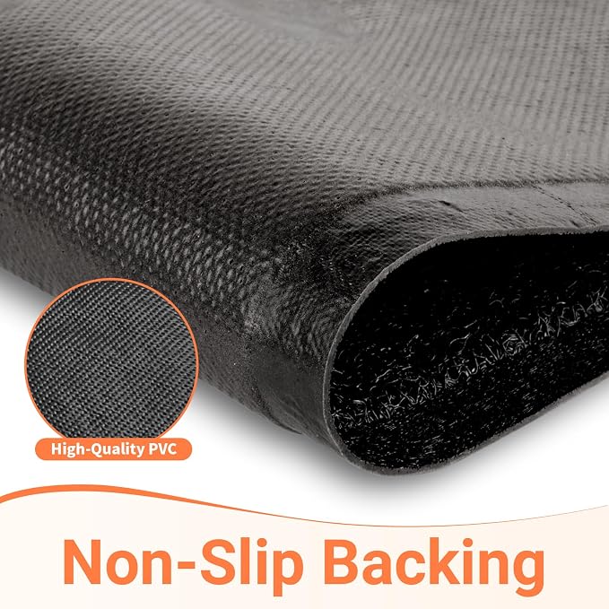 StepLively Door Mat Home Welcome Mats Outdoor and Indoor, Heavy-Duty Low-Profile Non-Slip Front Welcome Mat for Home Entrance, Outside Entry, Yard, Floor, Patio, Ideal (35''x24'', Black) - Image 4