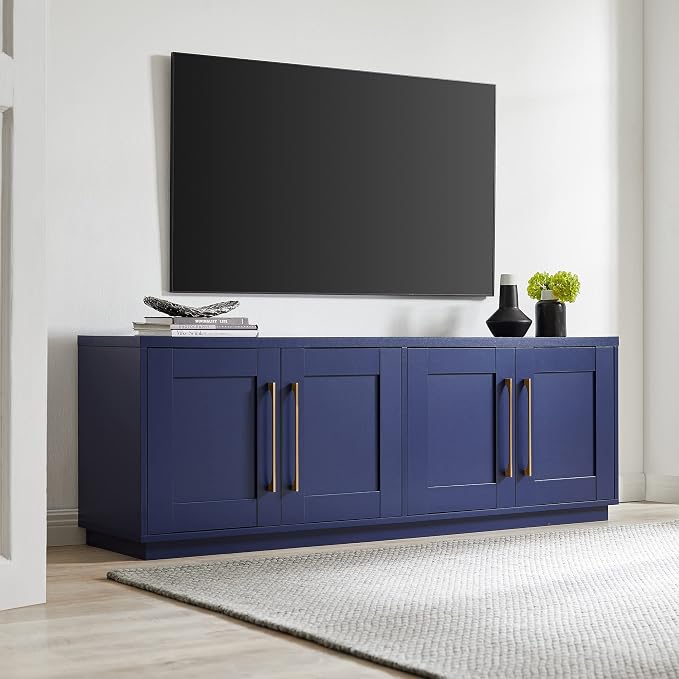 Henn&Hart Tillman TV Stand, 68" Wide, Blue - Image 6