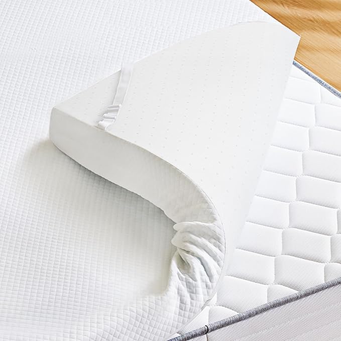 Sweetcrispy Mattress Topper Twin with Removable Soft Cover, Memory Foam 4 Inch Thick Gel Infused Cooling Toppers Pad for Twin Size Bed, Sleeper Sofa, RV, Camper, CertiPUR US Certified