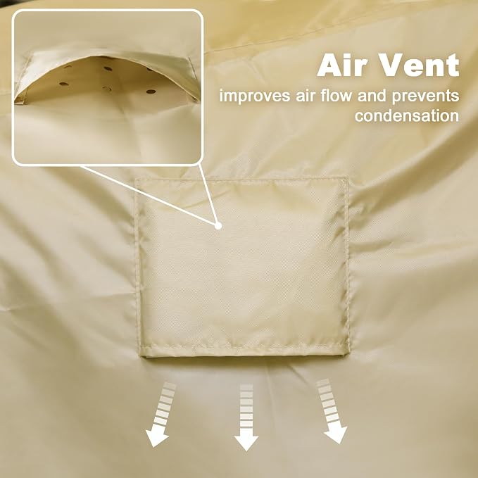 Patio Furniture Covers,Outdoor Furniture Cover Waterproof,Patio Furniture Set Covers for 4 Piece Outdoor Conversation Set,Patio Covers Set X-Large (Beige) - Image 8