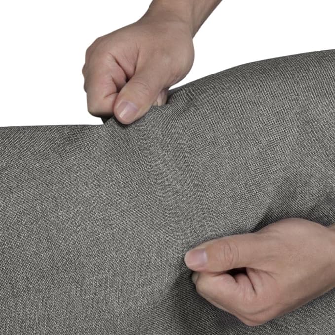 Topeakmart Fabric Recliner Sofa Push Back Recliner Chair Adjustable Modern Single Reclining Chair Upholstered Sofa with Pocket Spring Living Room Bedroom Home Theater Light Grey