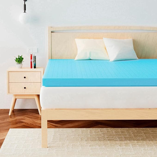 2 Inch Twin (39"x75") Memory Foam Mattress Topper, Cooling Gel Infused Mattress Pad, Soft Bed Topper for Pressure Relief Back Pain, Breathable, CertiPUR-US Certified