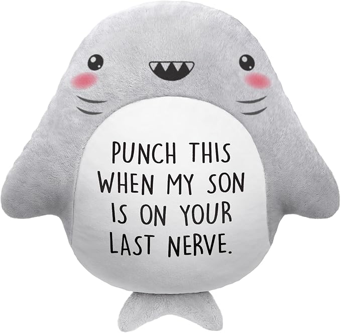 Funny Daughter in Law Gifts - Novelty Cute Shark Pillow- Mothers Day/Wedding/Bridal Shower/Birthday Gifts for Daughter in Law, Future DIL, Sons Girlfriend, 15?€???15?€?
