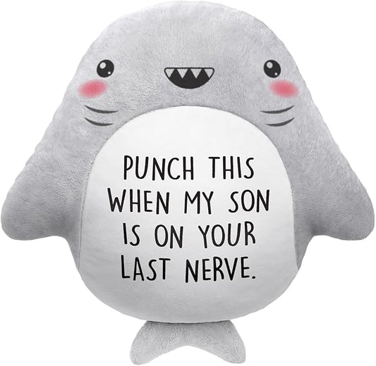 Funny Daughter in Law Gifts - Novelty Cute Shark Pillow- Mothers Day/Wedding/Bridal Shower/Birthday Gifts for Daughter in Law, Future DIL, Sons Girlfriend, 15?€???15?€?