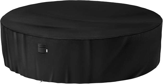 iBirdie Round Patio Furniture Cover 100 x 34 inch, Outdoor Waterproof and Weatherproof for Garden Table and Chairs, Heavy Duty 600D, fit 100, 99, 98, 97, 96, 95 Diameter by iBirdie