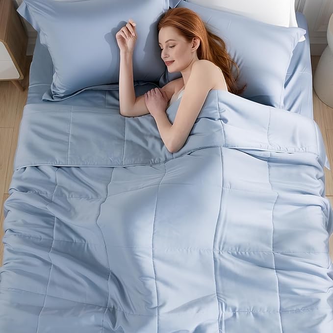 NEXHOME PRO 100% Viscose from Bamboo Comforter Queen Size - Ultra-Soft, Breathable, Lightweight All-Season & Summer Duvet Insert, Natural Temperature Regulating for Cooling Sleep