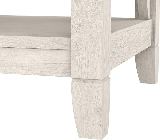 Bush Home Key West Coffee Table with Storage in Linen White Oak
