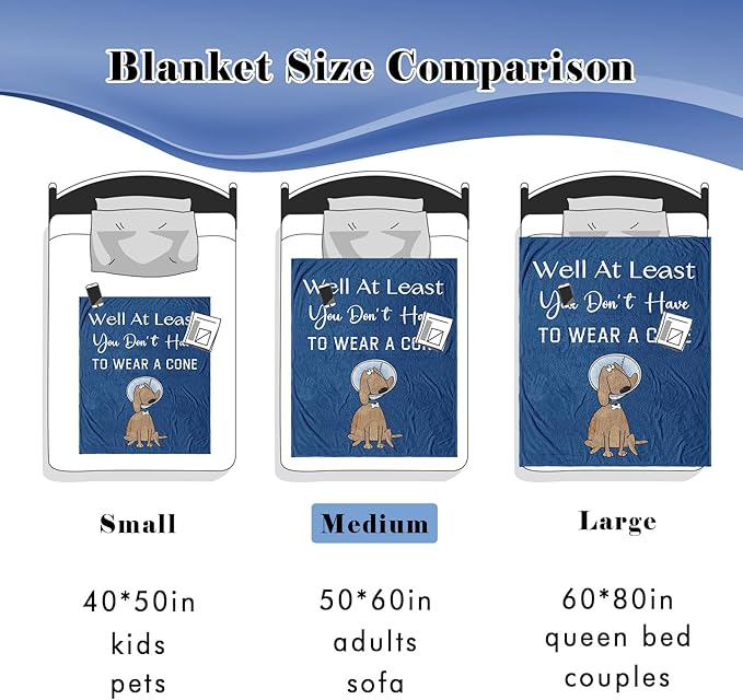 Get Well Gifts for Women/Men, Inspirational Gifts, Humor Cancer Care/Survivor Gifts, Thinking of You Gifts for Men, Grief/After Surgery/Encouragement/Healing/Condolence Gift Blanket 50"x60"