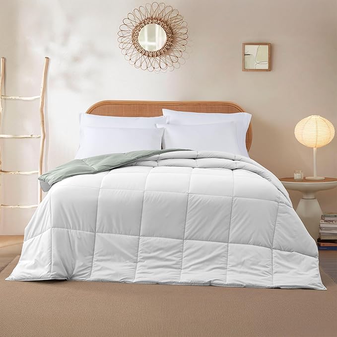 Modern Threads Down Alternative Reversible Comforter White/Gray California King