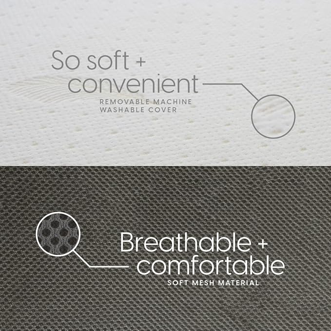 Milliard Trifold Mattress, Cot Size, 4 inch, Portable Foldable Mattress Cot with Medium Firm Foam, Washable Cover, Tri-Folding Floor Bed, Fold Up Guest Bed, RV Travel, Camping, 75" x 31”