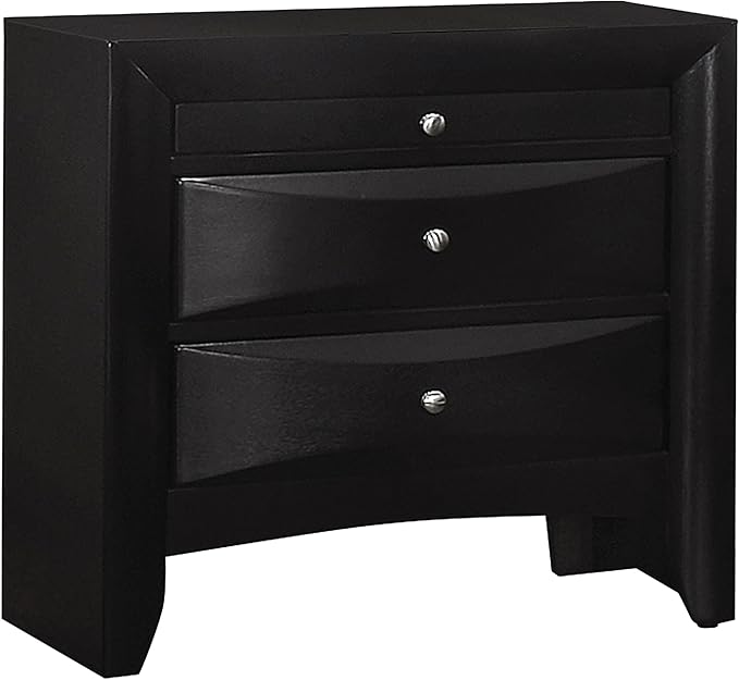 Coaster Home Furnishings Briana Transitional 5-Piece Bedroom Set California King Size Storage Bookcase Bed Frame 56-inch Headboard Black 202701KW-S5