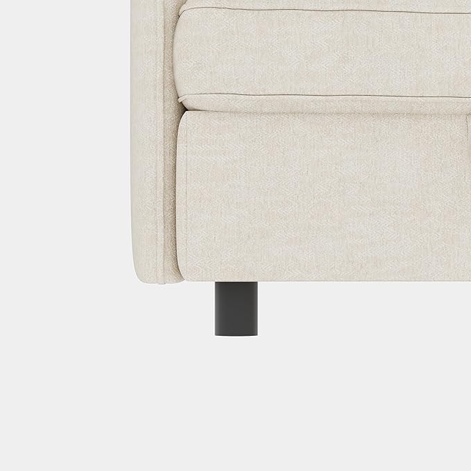 Loveseat Modular Storage Sectional Sofa Customizable Seating Group Sofa&Couch Convertible Lounge Sleeper Chaise Daybed with Movable Seat and Ottomans, Chenille Upholstered Sofa Couch for Living Room