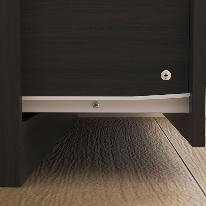 AIEGLE 2 Doors Wardrobe Armoire with Mirror, Mirrored Armoire Wardrobe Closet with 2 Drawers, Shelves & Hanging Rod, Bedroom Wooden Clothes Organizer, Dark Brown (31.5" W x 18.9" D x 72" H)