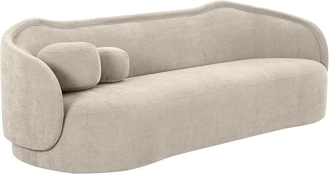 Tov Furniture Circe Taupe Textured Velvet Sofa