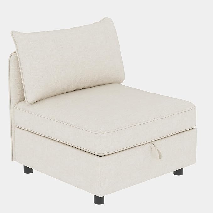 Oversized 8 Seater Modular Storage Sectional Sofa Customizable Seating Group Sofa&Couch Convertible Sleeper Sofabed W/Movable Ottoman & Seat, U-Shaped Chenille Upholstered Sofa Couch for Living Room
