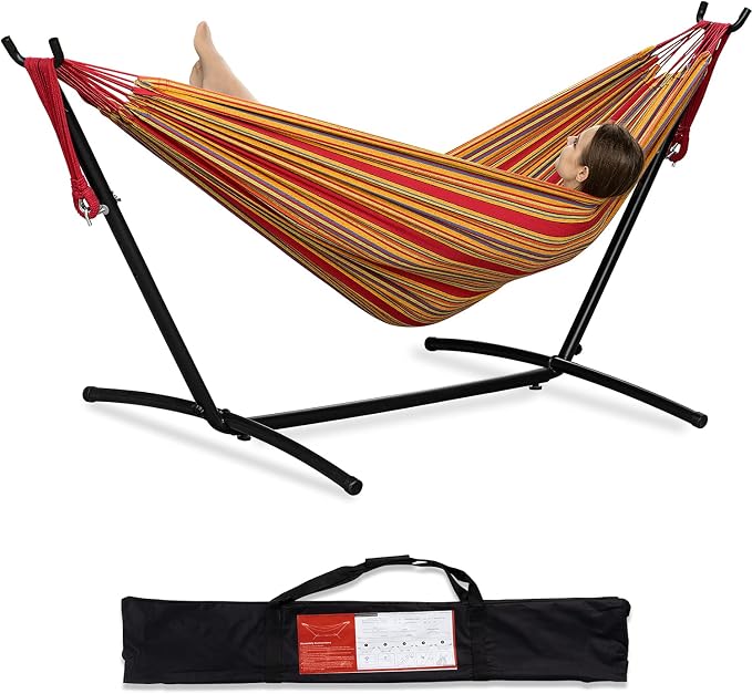 PNAEUT Hammocks and Stand Double (Red) by PNAEUT