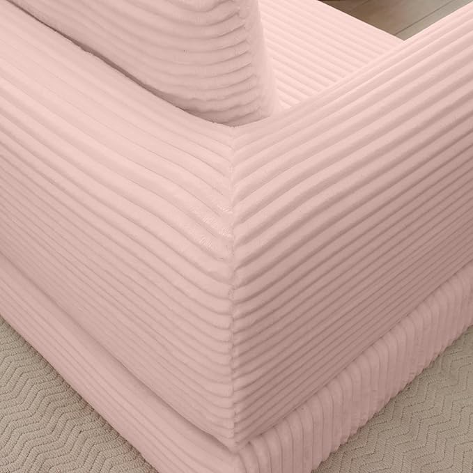 Foldable Boneless Love Seat Couches in a Box, Modern Floor Foam Sleeper Sofa Bed 2-in-1 Convertible Cloud Sofa for Home Apartments Bedroom