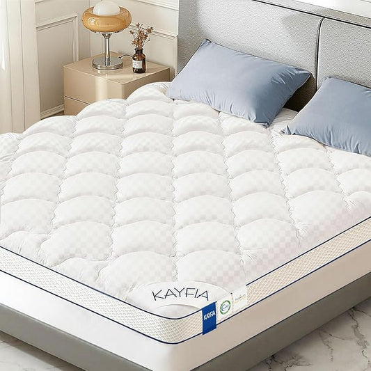 3 Inch Twin Mattress Topper, Extra Thick Memory Foam Mattress Pad for Back Pain Relief, Pillow Top Mattress Topper with Breathable Air Mesh Sides, Soft Fluffy Supportive Pressure-Relieving Bed Topper