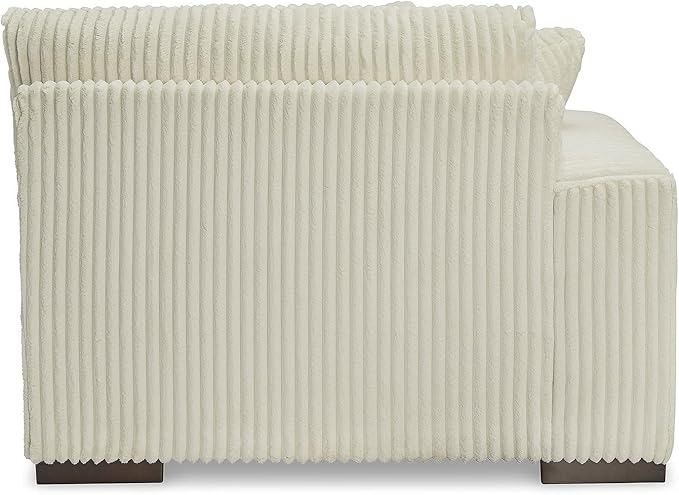 Signature Design by Ashley Lindyn Casual Anti Sag L-Shaped 6-Piece Sectional with Reversible Cushions and 9 Accent Pillows, White