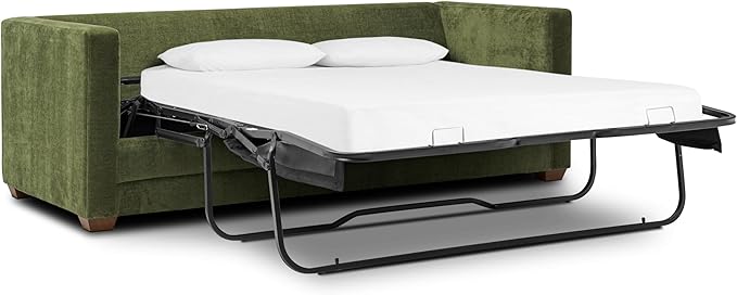Poly & BARK Napa 82" Pull-Out Sofa Bed – Upholstered Sleeper Sofa with Storage Console and Hidden Mattress – Stylish Sofa Bed for Guest Rooms, Apartments, Living Rooms and More