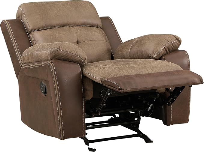 Lexicon Marianna 3-Piece Reclining Living Room Sofa Set, Brown