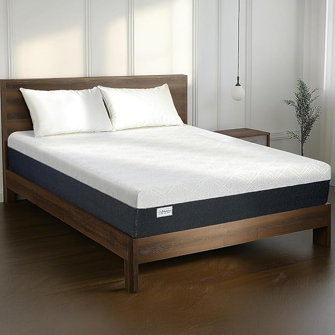Life Balance King Size Mattress, 8 Inch Cooling Gel Memory Foam Mattress, Motion Isolation in Made in USA Mattresses in a Box, Fiberglass Free, Medium Firm, Pressure Relief, CertiPUR-US Certified