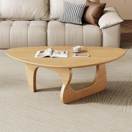 Mid Century Modern Coffee Table - Wooden Coffee Table for Living Room,Center Table Suitable for Bedroom Living Room Reception Office Tables (Wood, Small 34.5 * 23.5 * 16in)
