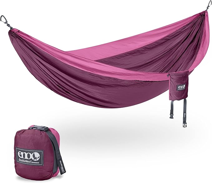 ENO, Eagles Nest Outfitters DoubleNest Lightweight Camping Hammock, 1 to 2 Person, Special Edition Colors, ATC by EaglesNestOutfitters