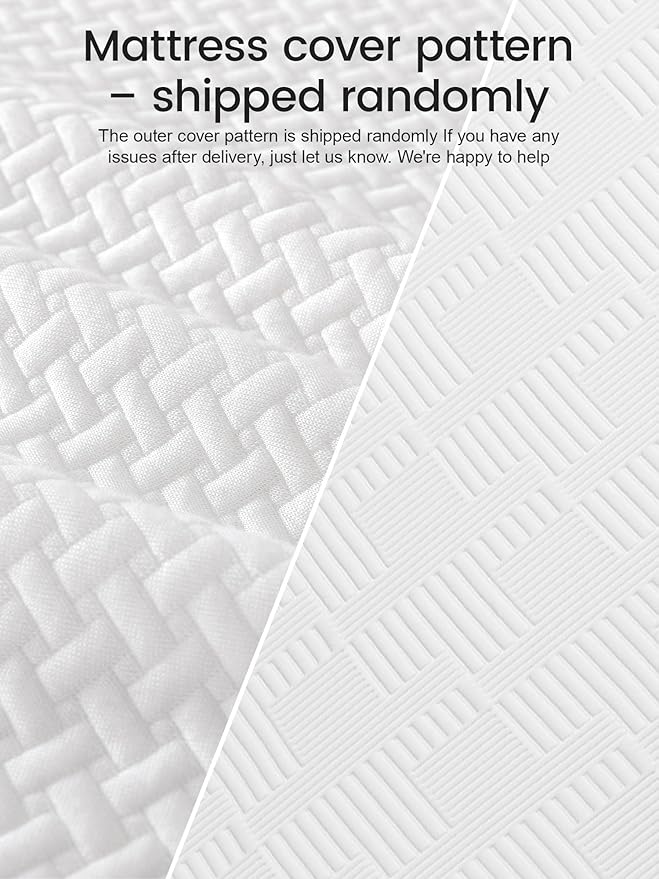 Vipbear Short Queen Mattress 10 Inch, Memory Foam RV Camper/Truck/Trailer Mattresses in a Box with Cooling Gel, Firm-Mattress for Back Pain Relief, Pressure Relief with Fiberglass-Free Cover, 75"×60"