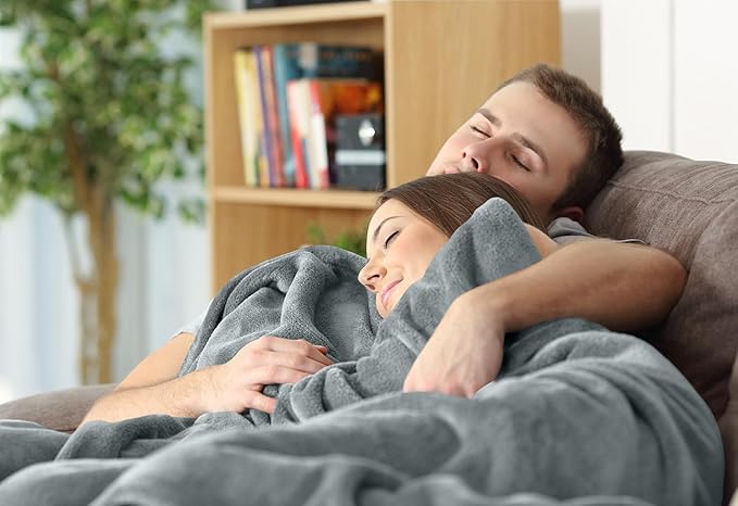 Utopia Bedding Fleece Blanket Queen Size Ash Grey (90x90 Inches) Ultra Soft Warm Lightweight Microfiber Breathable Anti-Static Cozy Bed Blanket, All-Season Home Decor Gift for Men & Women