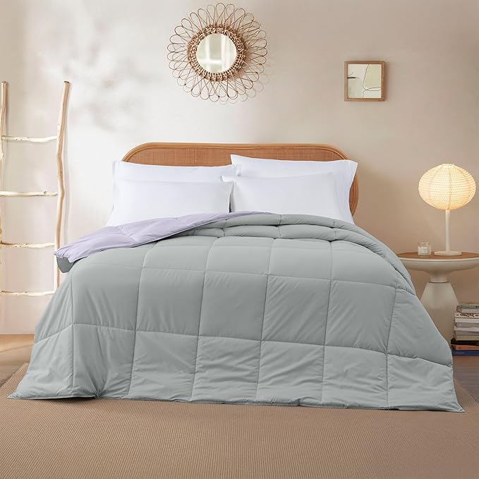 Modern Threads Down Alternative Reversible Comforter Purple/Silver California King