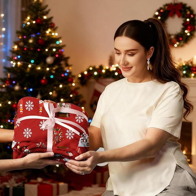 COMFAR Cute Christmas Blankets and Throws for Adults/Women/Boys/Kids, Holiday Fleece Throw Blanket for Couch/Sofa, Holiday Decor, Christmas Decorations/Gifts 40"x 60"