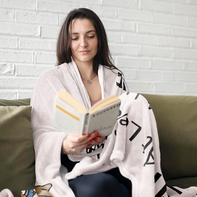 Get Well Gifts for Women/Men After Surgery, Sympathy Gift, Feel Better/Get Well Soon Gifts for Women, Surgery Recovery Gift for Men, at Least You Dont Have to Wear A Cone White Blanket 50"x60"