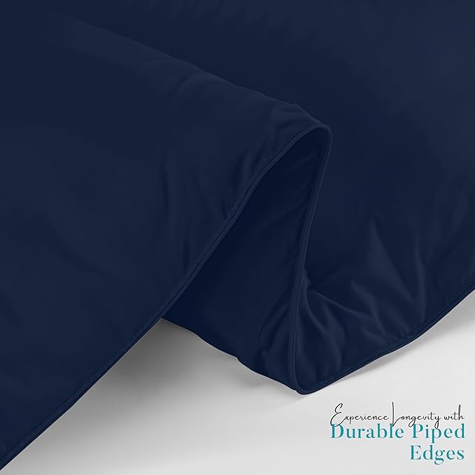 Utopia Bedding Queen Comforter Duvet Insert, Quilted Navy Comforter with Corner Tabs, Box Stitched Down Alternative Comforters Queen Size 88 x 88 inches
