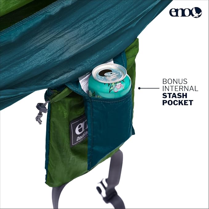 ENO, Eagles Nest Outfitters DoubleNest Lightweight Camping Hammock, 1 to 2 Person, Special Edition Colors, ATC - Image 3