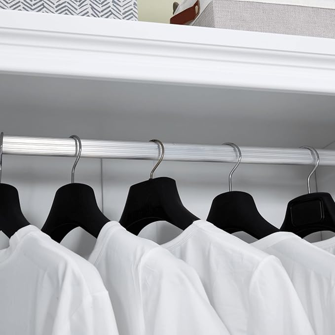 4 Doors Classic White Large Freestanding Wardrobe Armoire Wooden Closet Cabinet with Hanging Rod & Shelves Bedroom Clothes Storage Bathroom Wood Organizer(20.5" D x 63" W x 71.0" H)