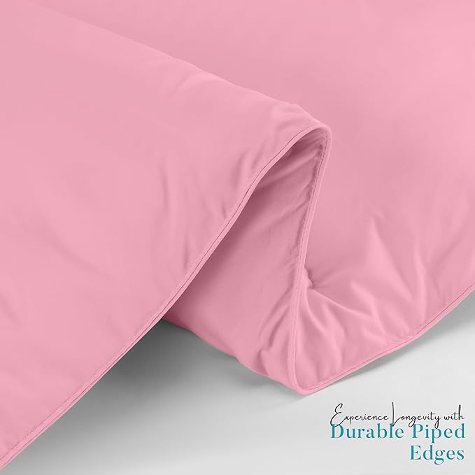 Utopia Bedding Queen Comforter Duvet Insert, Quilted Pink Comforter with Corner Tabs, Box Stitched Down Alternative Comforters Queen Size 88 x 88 inches