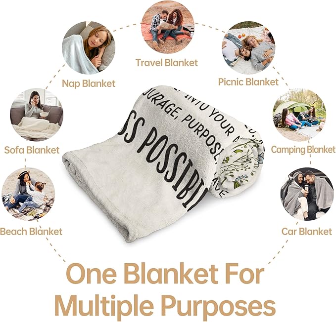 Afterprints 40th Birthday Gifts Women, Chapter 40 Blanket Gift for Her, 40 Year Old Birthday Gifts for Women, Friend, Sister, Mom, 1986 Bday Gift, Turning 40 Throw Blankets 50'' x 60''