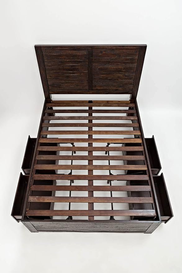 Jofran: , Kona Grove, Queen Storage Bed, 63"W X 87"D X 56"H, Deep Chocolate Finish, (Set of 1)