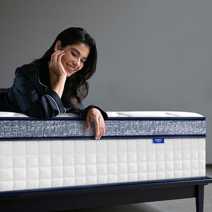 Full Size Mattress, 10 Inch Hybrid Full Mattress in a Box, Memory Foam Individual Pocket Springs, Medium Firm Comfort, Motion Isolation, Ideal for All Sleep Positions, CertiPUR-US Certified