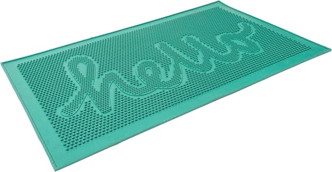 Fisura- Doormat Outdoor Entrance, Outdoor mats for Front Door, Welcome mat. Made of Coconut Fiber with Non-Slip PVC Base, Doormat Hand-Painted, 27,5 inch x 15,7 inch. (Hello, Green) - Image 2