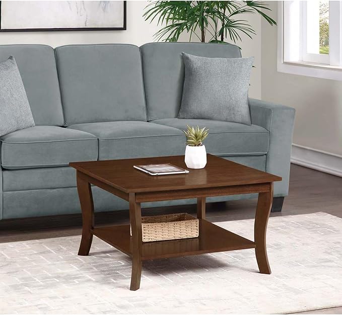 Convenience Concepts American Heritage Square Coffee Table, Espresso