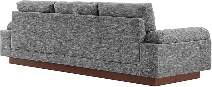 Modway EEI-6401-GRY Oasis Upholstered Fabric Sofa, Gray