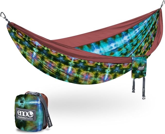 ENO, Eagles Nest Outfitters DoubleNest Lightweight Camping Hammock, 1 to 2 Person, Special Edition Colors, ATC by EaglesNestOutfitters