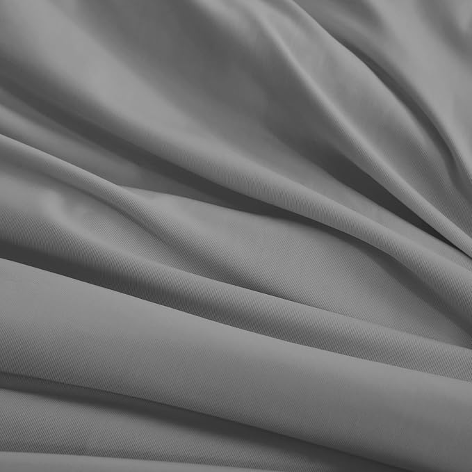 Cozy Bliss Cooling Comforter Queen Size, Cooling Blankets for Hot Sleepers and Night Sweats, Dark Light Gray Summer Comforter for Queen Size Bed, Breathable Soft Lightweight Silk Smooth