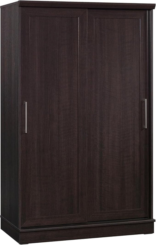 Sauder Homeplus Wardrobe Cabinet with Sliding Doors, Dakota Oak Finish
