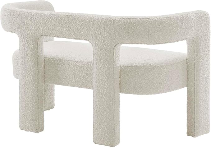Modway EEI-6477-IVO Kayla Boucle Upholstered Loveseat, Ivory